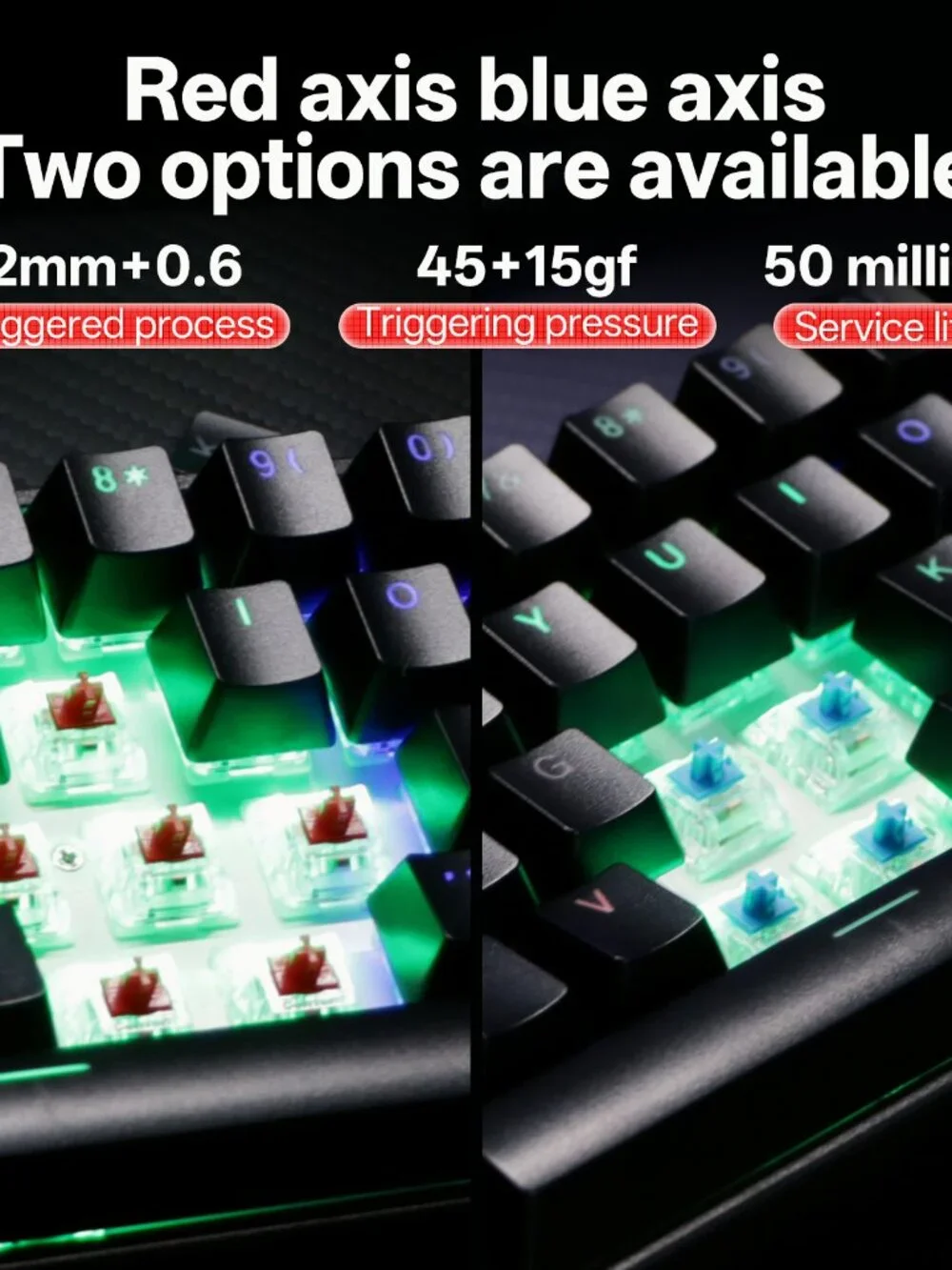 Kavlorn KL61 60% Mechanical Gaming Keyboard White RGB Backlit